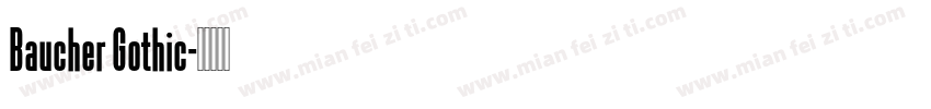 Baucher Gothic字体转换